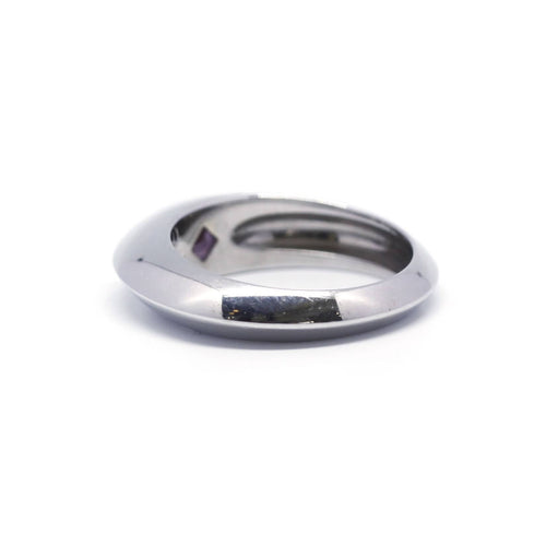 Bague 56 Piaget - Bague en or blanc et saphir rose 58 Facettes 130168R