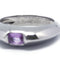 Bague 56 Piaget - Bague en or blanc et saphir rose 58 Facettes 130168R