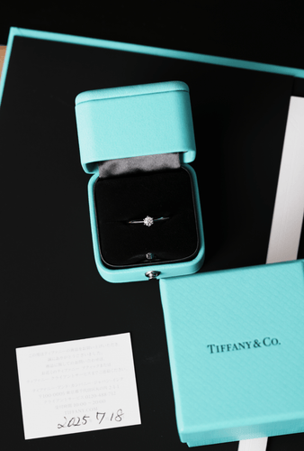 Bague 52 Tiffany & Co - Bague The Tiffany Setting en platine et diamant 58 Facettes Tiffany set 0.20