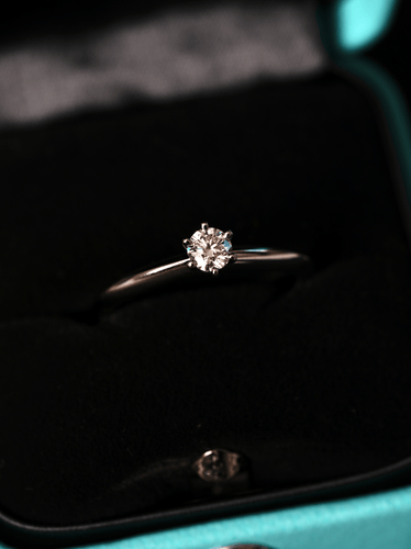 Bague 52 Tiffany & Co - Bague The Tiffany Setting en platine et diamant 58 Facettes Tiffany set 0.20