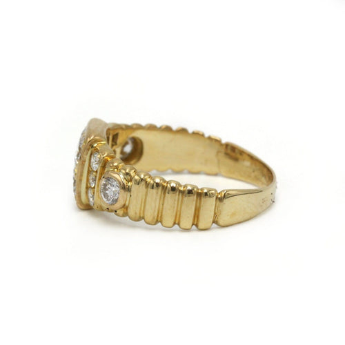 Bague 52 Bague vintage en or jaune et diamants 58 Facettes 1444