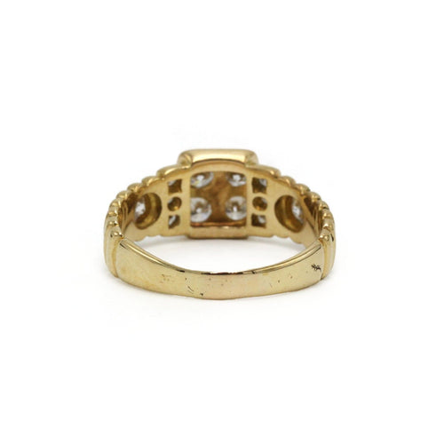 Bague 52 Bague vintage en or jaune et diamants 58 Facettes 1444
