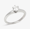 Bague 47.5 Tiffany & Co - Bague solitaire en platine et diamant 58 Facettes Tiffany setting 0.27