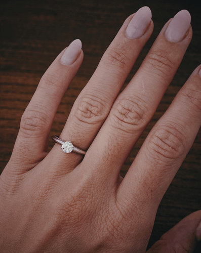 Bague 47.5 Tiffany & Co - Bague solitaire en platine et diamant 58 Facettes Tiffany setting 0.27