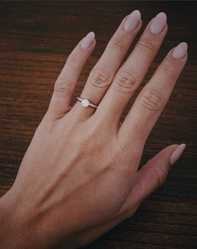 Bague 47.5 Tiffany & Co - Bague solitaire en platine et diamant 58 Facettes Tiffany setting 0.27