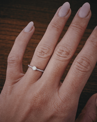 Bague 49 Cartier Étincelle - Bague solitaire en platine et diamants 58 Facettes Cartier étincelle 0.20