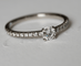 Bague 49 Cartier Étincelle - Bague solitaire en platine et diamants 58 Facettes Cartier étincelle 0.20