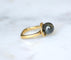 Bague 51 Dinh Van - Bague Boule Spirale en or jaune et hématite 58 Facettes