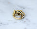 Bague 47 Frascarolo - Bague zèbre en or jaune, émail, rubis et diamants 58 Facettes