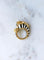Bague 47 Frascarolo - Bague zèbre en or jaune, émail, rubis et diamants 58 Facettes