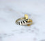 Bague 47 Frascarolo - Bague zèbre en or jaune, émail, rubis et diamants 58 Facettes