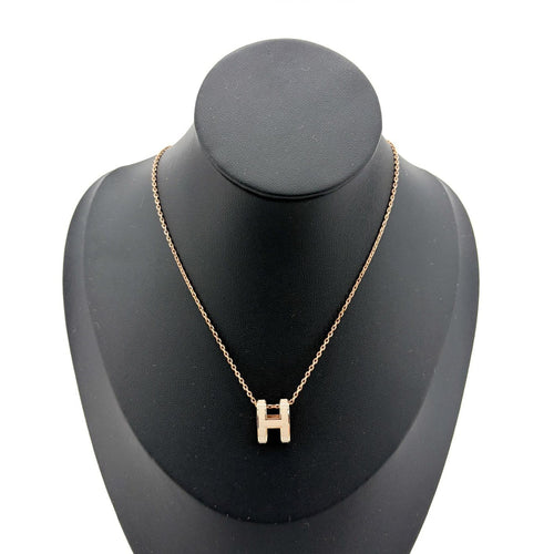 Collier Hermès Pop H - Pendentif chaîne en métal et émail 58 Facettes wfbv9otd2s