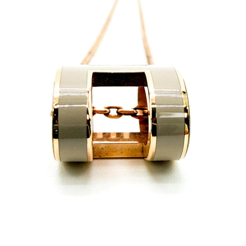 Collier Hermès Pop H - Pendentif chaîne en métal et émail 58 Facettes wfbv9otd2s