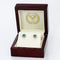 Boucles d'oreilles Boucles d'oreilles en or jaune 14 ct, émeraudes et diamants 58 Facettes E0057