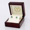 Boucles d'oreilles Boucles d'oreilles en or jaune 14 ct, émeraudes et diamants 58 Facettes E0057
