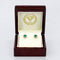 Boucles d'oreilles Boucles d'oreilles en or jaune 14 ct, émeraudes et diamants 58 Facettes E0057
