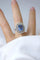 Bague 57 Bague saphir de Ceylan en or blanc et diamants 58 Facettes