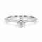 Bague 57 Tiffany & Co. Setting - Bague solitaire en platine avec diamant 58 Facettes 260202R