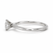 Bague 57 Tiffany & Co. Setting - Bague solitaire en platine avec diamant 58 Facettes 260202R
