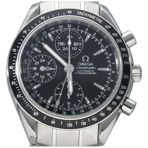 Montre Omega Speedmaster - Montre Day-Date chronographe en acier 58 Facettes MT48229