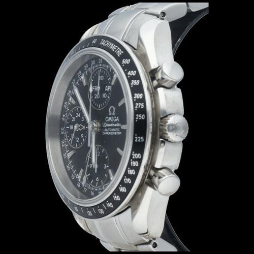 Montre Omega Speedmaster - Montre Day-Date chronographe en acier 58 Facettes MT48229