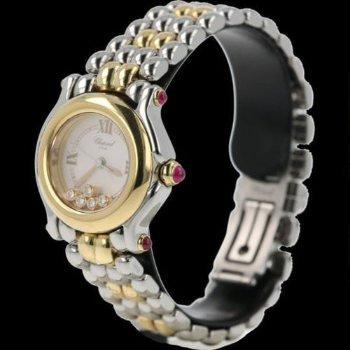 Montre Chopard Happy Sport Mini - Montre en or jaune et acier 58 Facettes MT47973