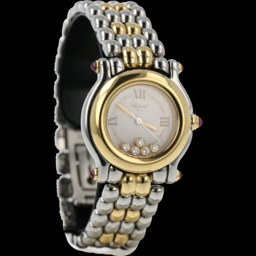 Montre Chopard Happy Sport Mini - Montre en or jaune et acier 58 Facettes MT47973