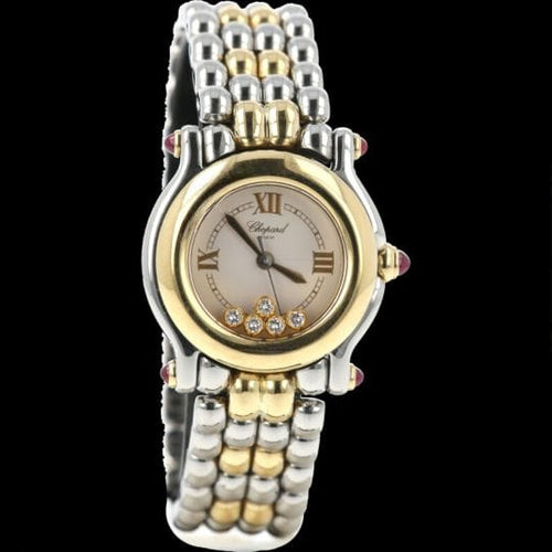 Montre Chopard Happy Sport Mini - Montre en or jaune et acier 58 Facettes MT47973