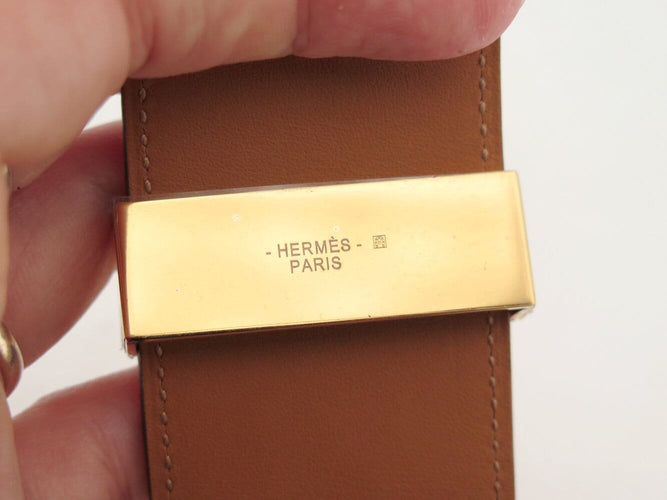 Bracelet Hermès Collier de Chien Médor - Bracelet en cuir Epsom rose 58 Facettes 276893