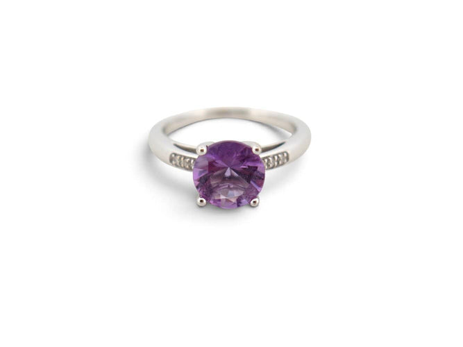 Bague 52 Mauboussin Mon Bébé d'Amour - Bague 52 en or blanc, améthyste et diamants 58 Facettes 276860