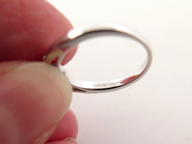Bague 52 Mauboussin Mon Bébé d'Amour - Bague 52 en or blanc, améthyste et diamants 58 Facettes 276860