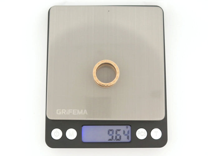 Bague 52 Bulgari B.zero1 - Bague en or rose 18k et céramique noire 58 Facettes 276699