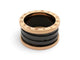Bague 52 Bulgari B.zero1 - Bague en or rose 18k et céramique noire 58 Facettes 276699