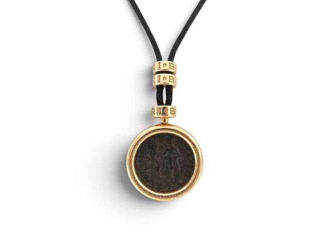 Collier Bulgari Monete - Collier pendentif en or jaune 18k avec pièce ancienne 58 Facettes 275128