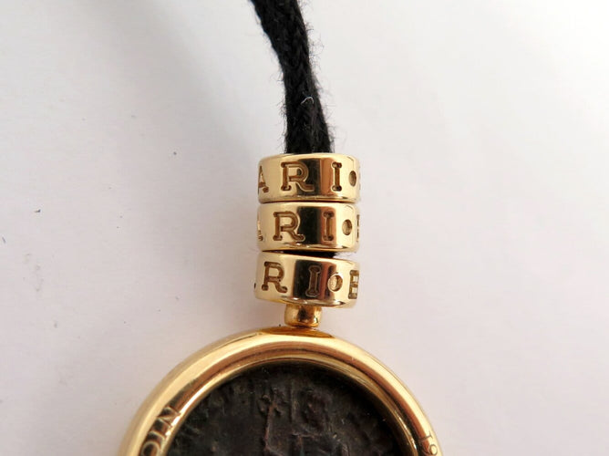 Collier Bulgari Monete - Collier pendentif en or jaune 18k avec pièce ancienne 58 Facettes 275128