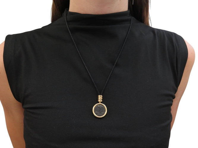 Collier Bulgari Monete - Collier pendentif en or jaune 18k avec pièce ancienne 58 Facettes 275128