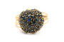 Bague 60 Bague contemporaine en or jaune et saphirs 58 Facettes 24105