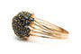 Bague 60 Bague contemporaine en or jaune et saphirs 58 Facettes 24105