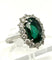 Bague 50 Bague cocktail en platine, tourmaline verdélite 4,60 ct et diamants 58 Facettes ANELLO TORMALINA VERDEITE
