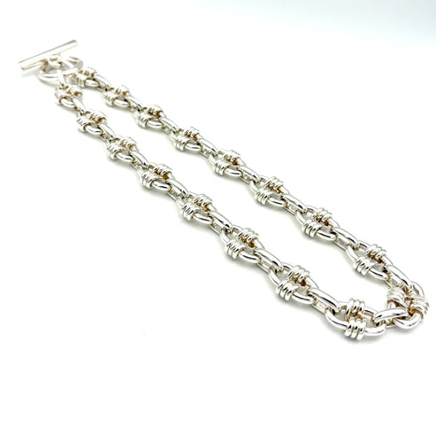 Collier Hermès Cybelle - Collier vintage en argent 58 Facettes HERMES COL 1049