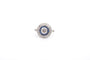 Bague 54 Bague Art déco en platine avec diamants et saphirs 58 Facettes 26478-26558