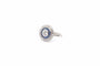 Bague 54 Bague Art déco en platine avec diamants et saphirs 58 Facettes 26478-26558