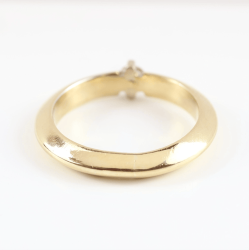Bague 54 Bague solitaire en or jaune 18K et diamant 58 Facettes 159/24G