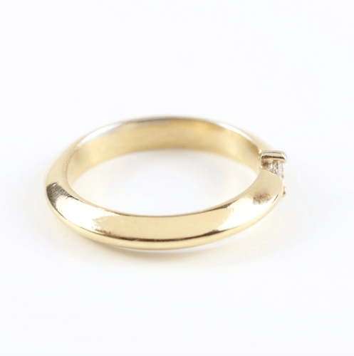 Bague 54 Bague solitaire en or jaune 18K et diamant 58 Facettes 159/24G