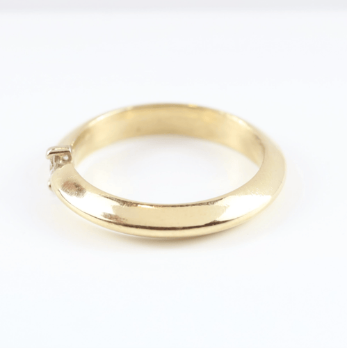 Bague 54 Bague solitaire en or jaune 18K et diamant 58 Facettes 159/24G