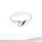 Bague 53 Bague solitaire en or blanc et diamant 0,10 ct 58 Facettes 159/24SL2
