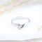 Bague 53 Bague solitaire en or blanc et diamant 0,10 ct 58 Facettes 159/24SL2