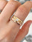 Bague 57 Bague en or jaune et or rose 18K avec diamants 58 Facettes 287