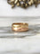 Bague 57 Bague en or jaune et or rose 18K avec diamants 58 Facettes 287