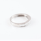 Bague 55 Alliance demi-tour en or blanc et diamants baguette 58 Facettes 131370A